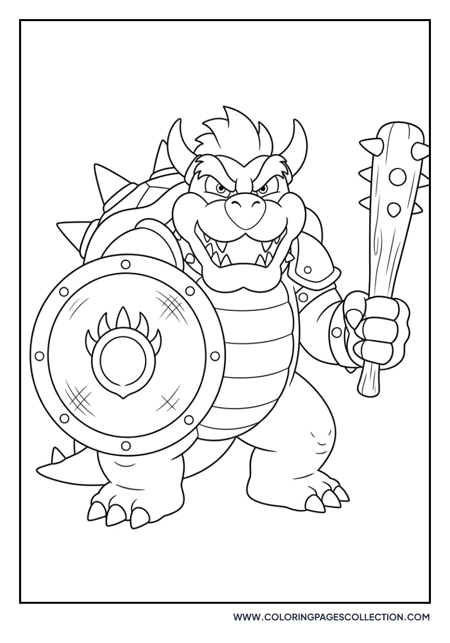 Bowser with a Shield