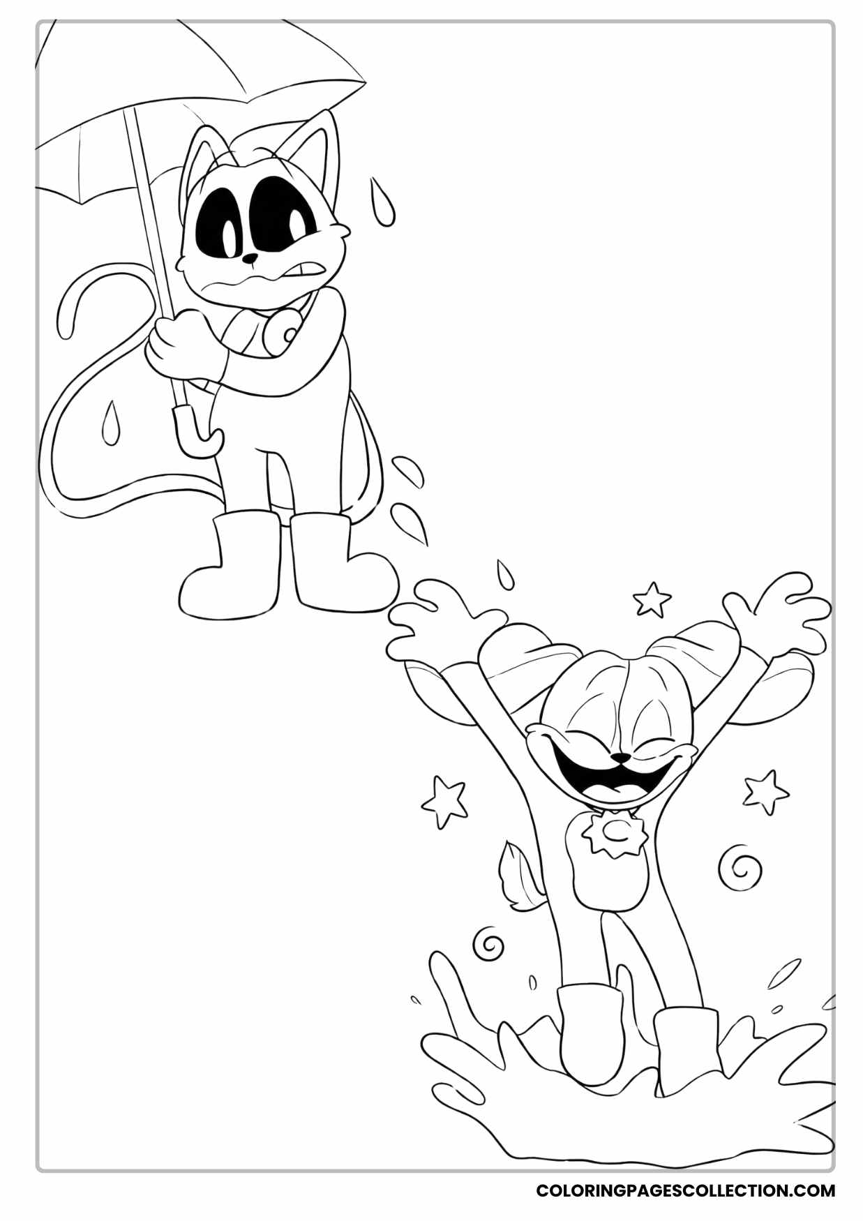 Catnap Coloring Pages