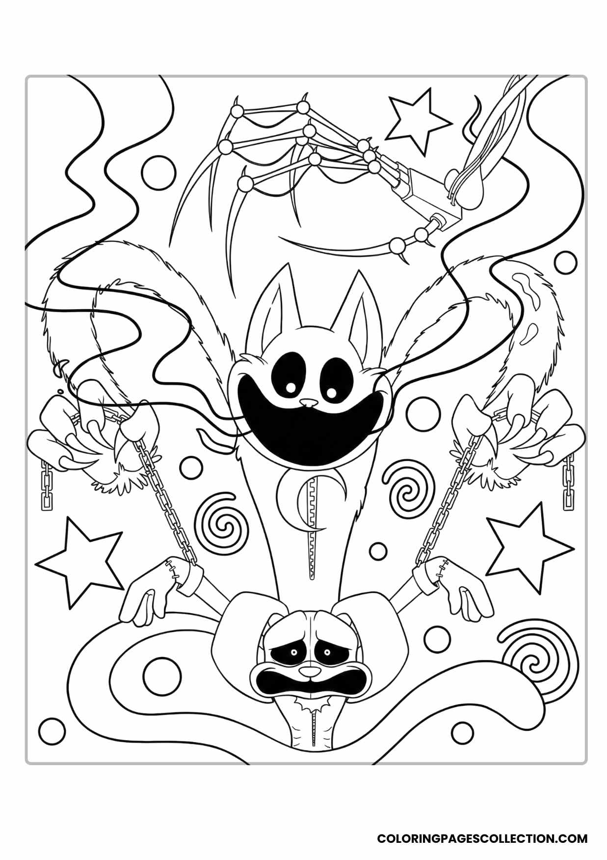 Catnap Coloring Pages