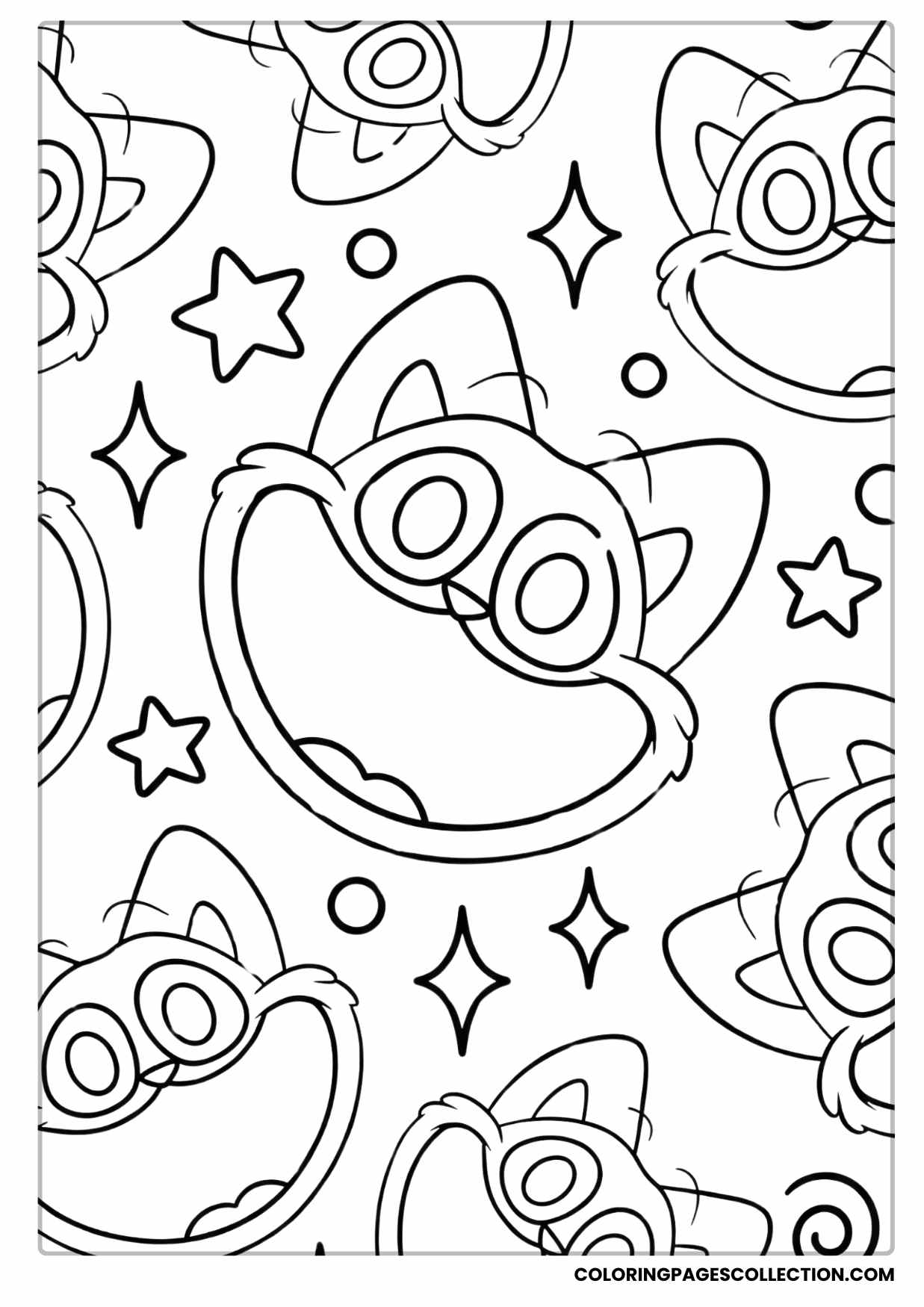 Catnap Coloring Pages