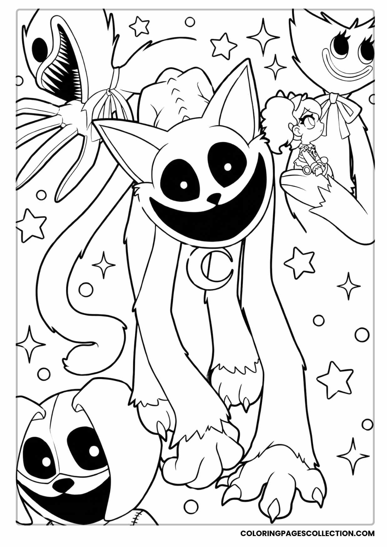 Catnap Coloring Pages