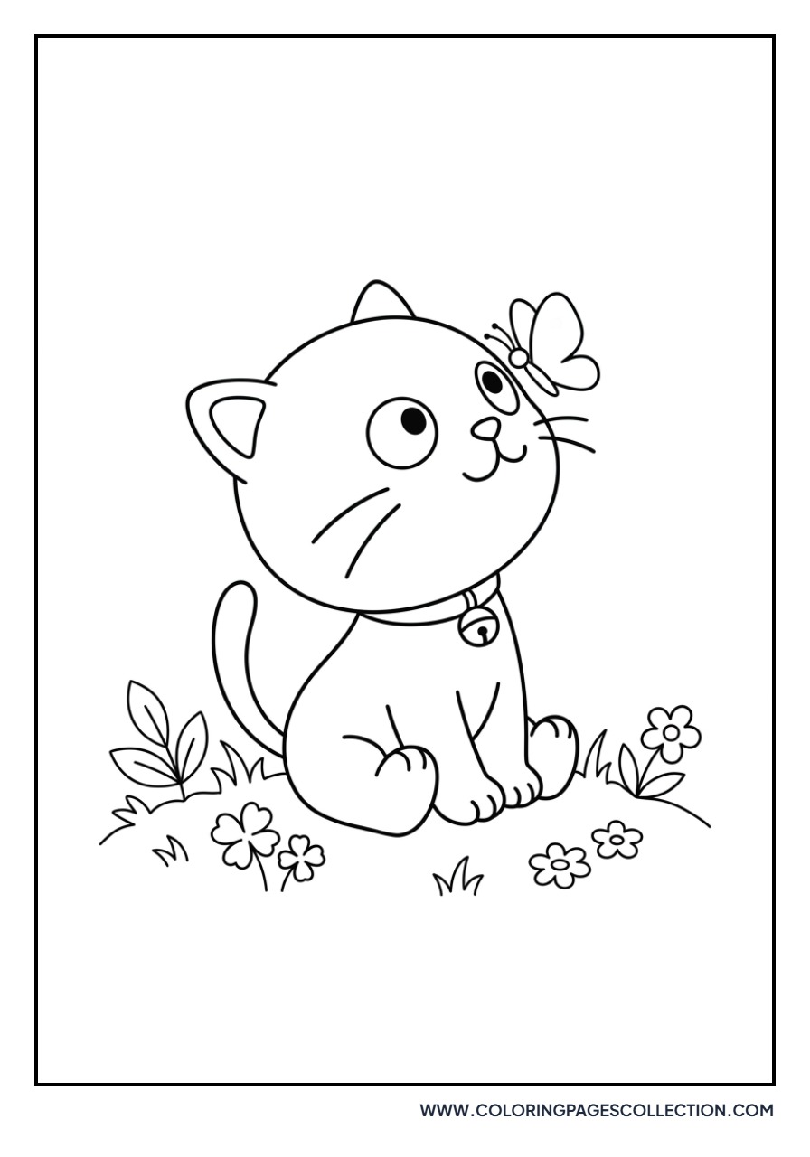 Chococat and a Butterfly