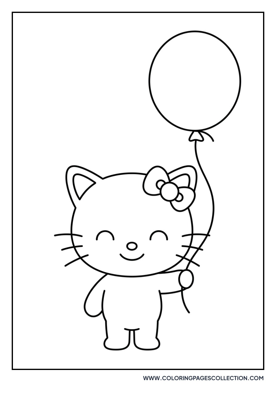 Chococat Holding a Balloon