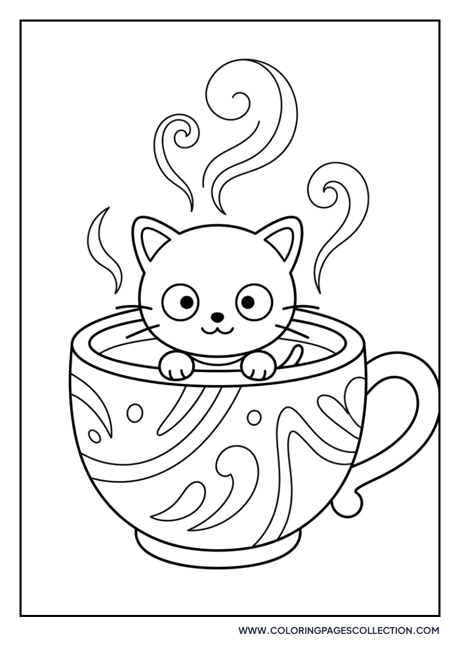 Chococat in a Teacup