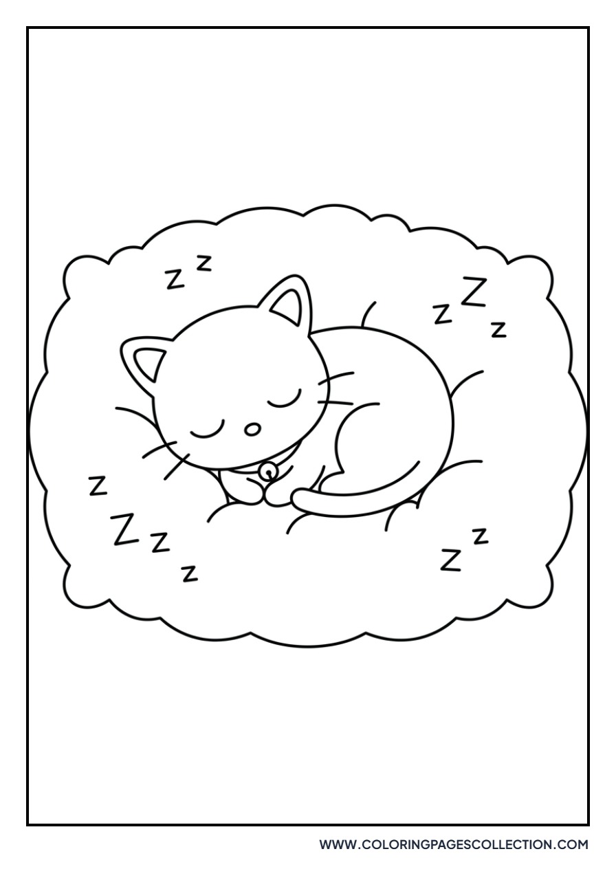 Chococat Sleeping on a Pillow