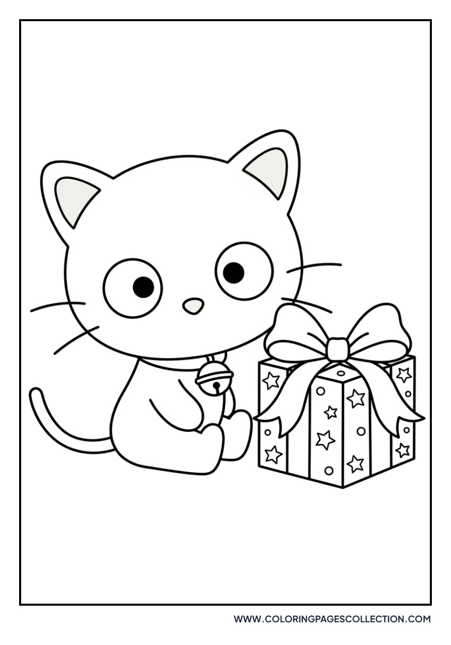 Chococat with a Gift Box