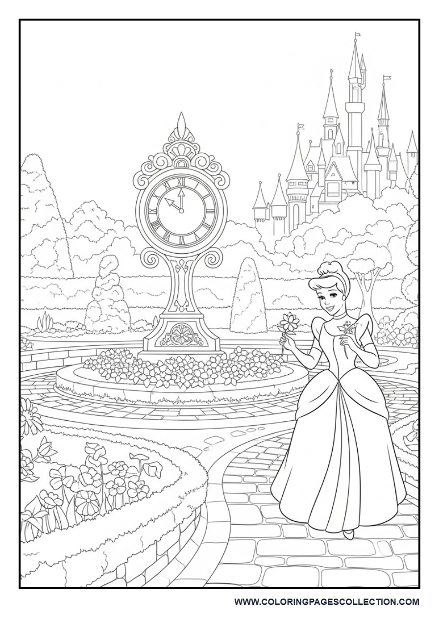 Cinderella and the Castle Clock Garden