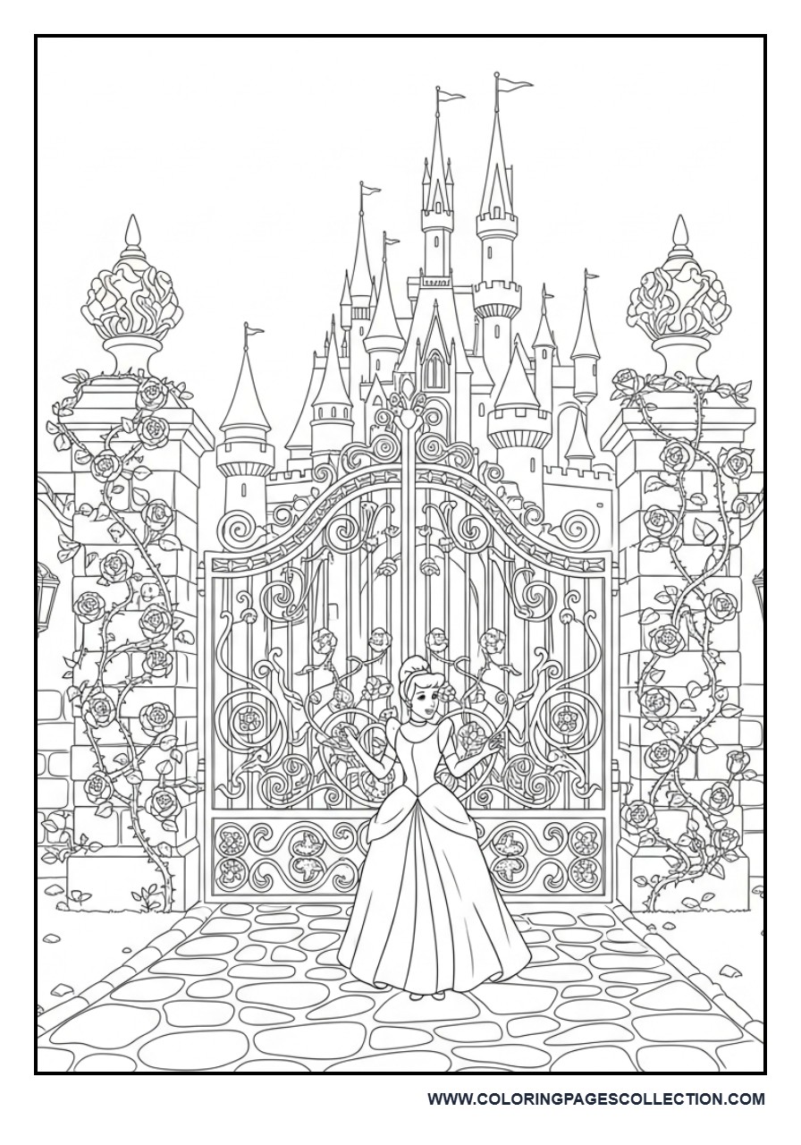 Cinderella and the Enchanted Castle Gate