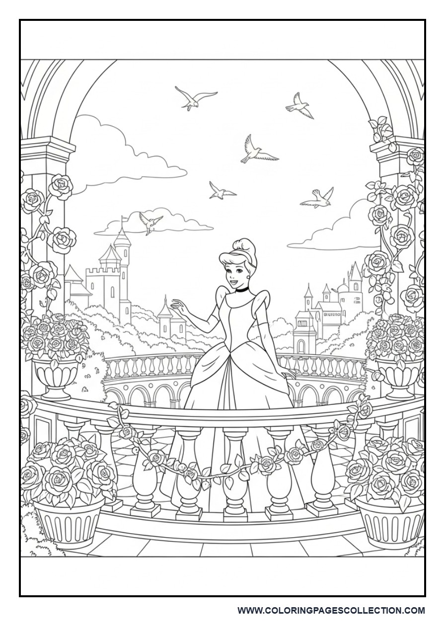 Cinderella at the Palace Balcony Garden