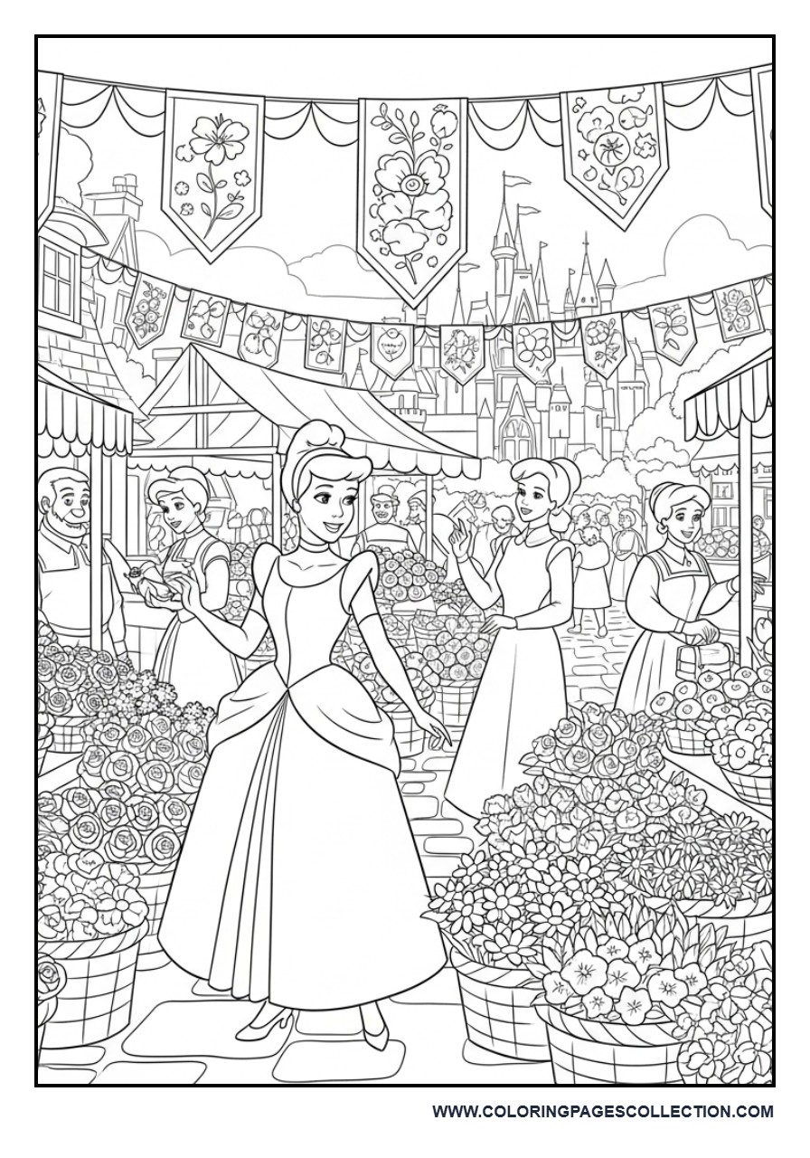 Cinderella at the Royal Flower Market