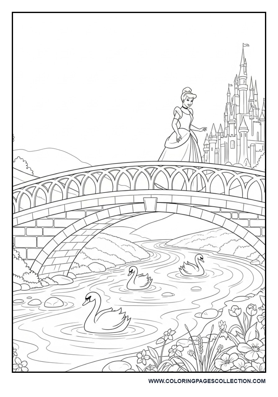 Cinderella Crossing a Stone Bridge