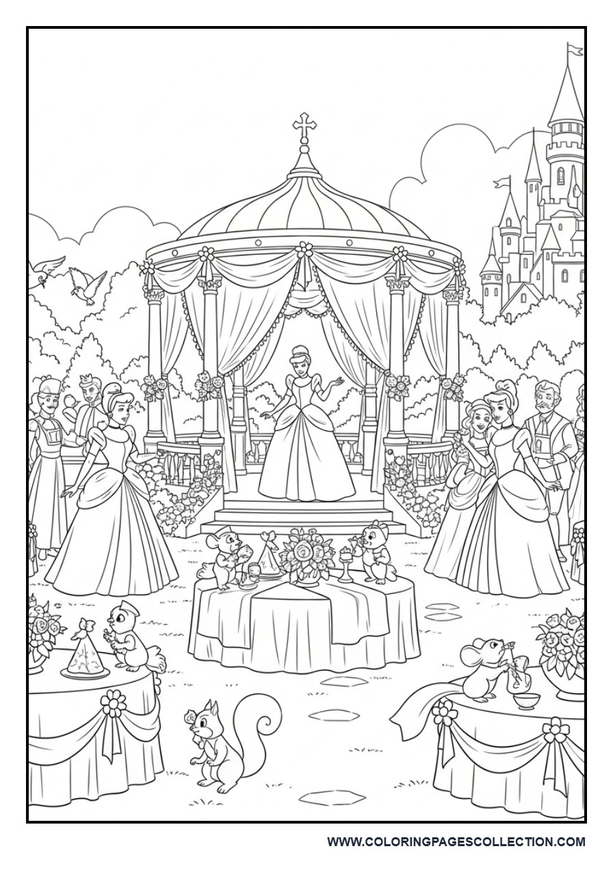 Cinderella Hosting a Royal Garden Party