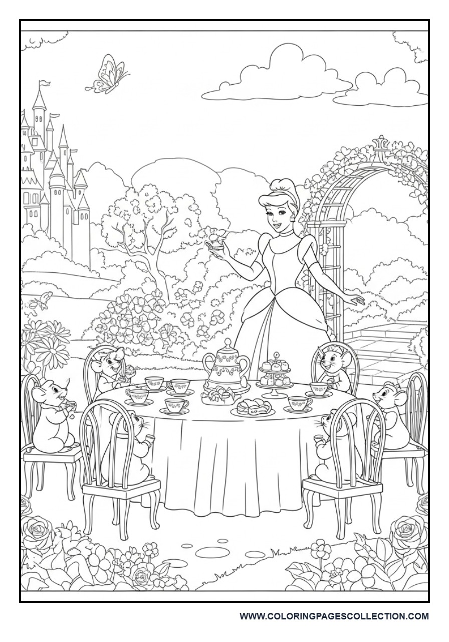 Cinderella Tea Party in the Royal Garden