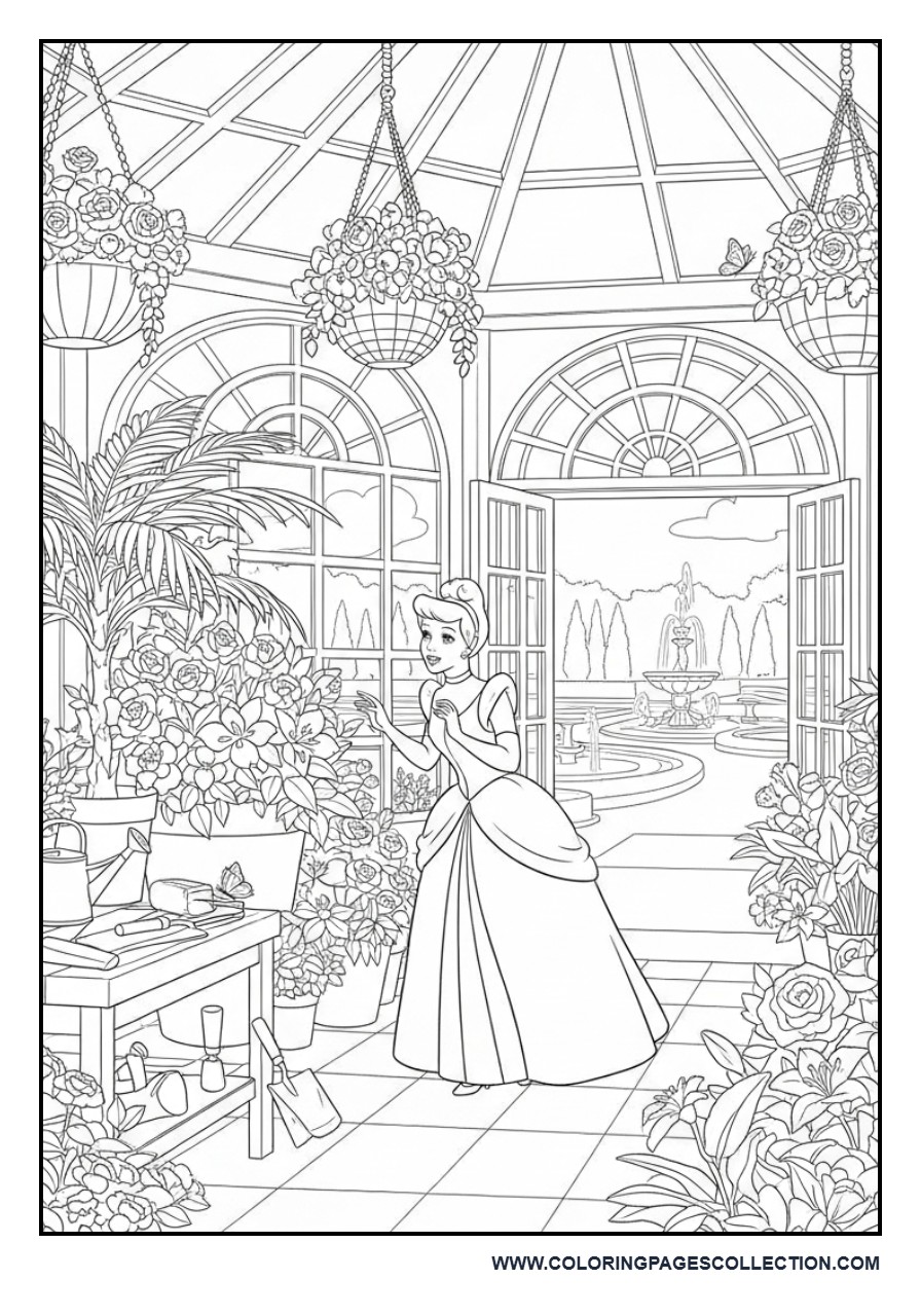 Cinderella Visiting the Royal Greenhouse