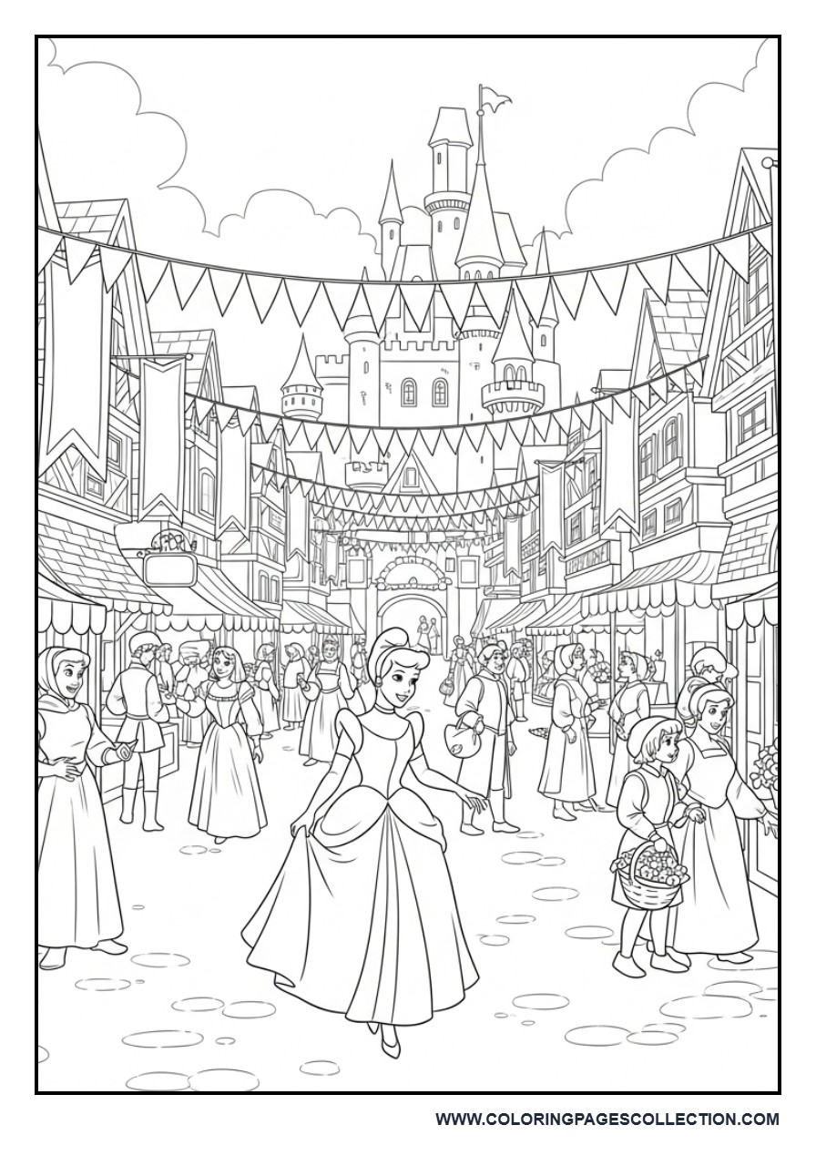 Cinderella Visiting the Royal Market