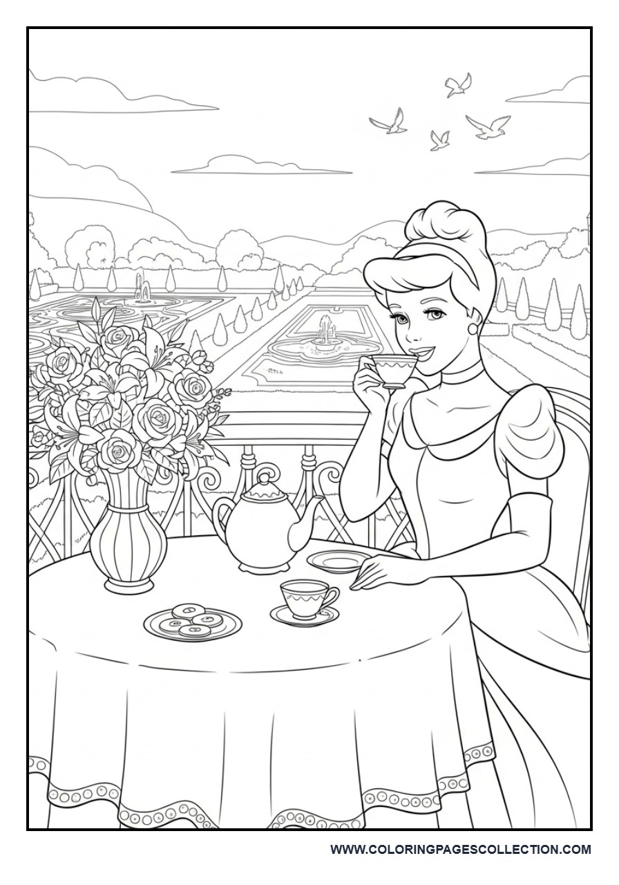 Cinderella’s Royal Balcony Tea Time