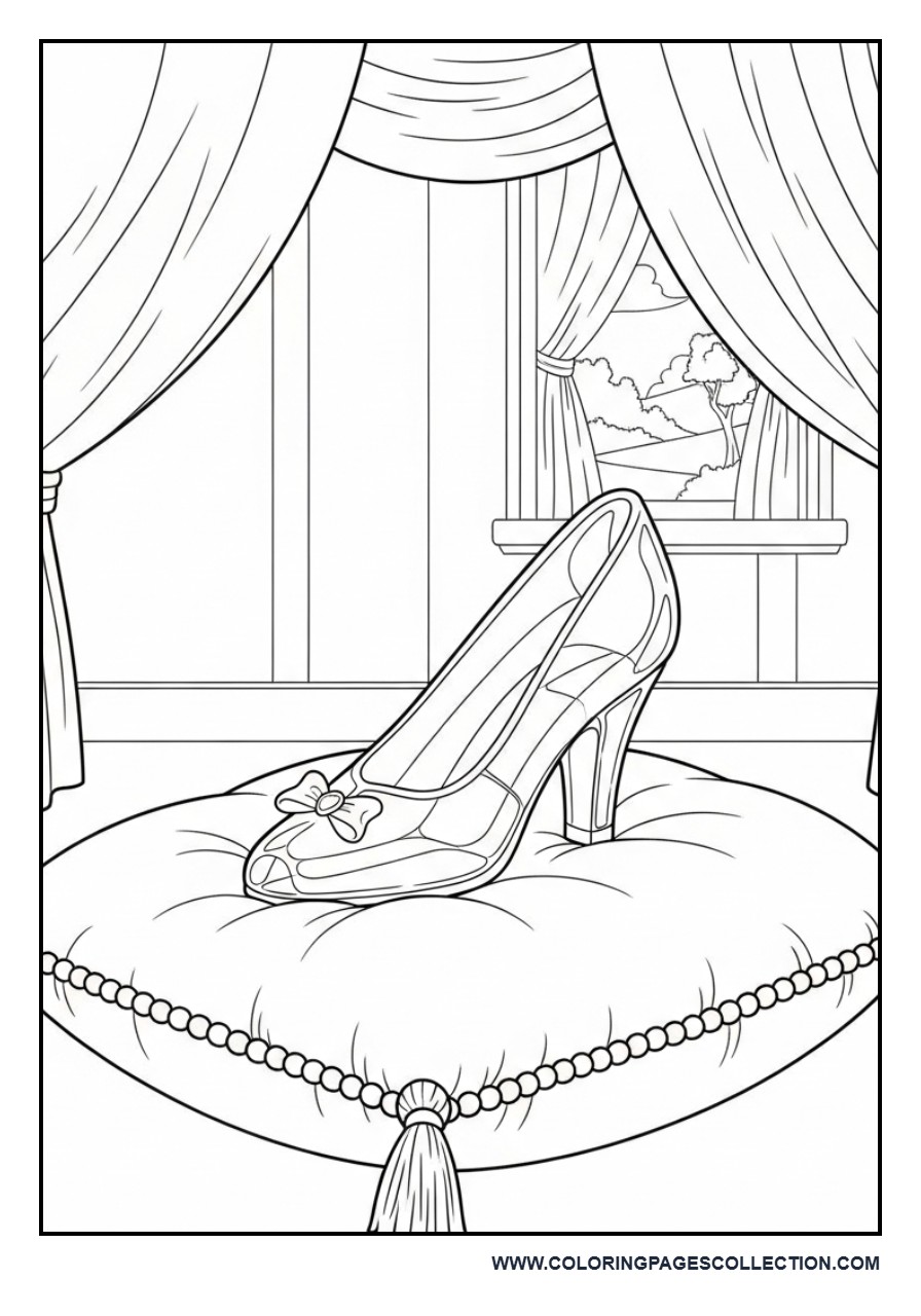 Glass Slipper on Royal Pillow