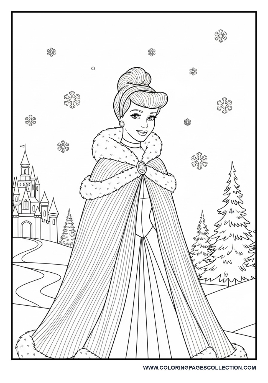 Winter Cinderella Princess Scene