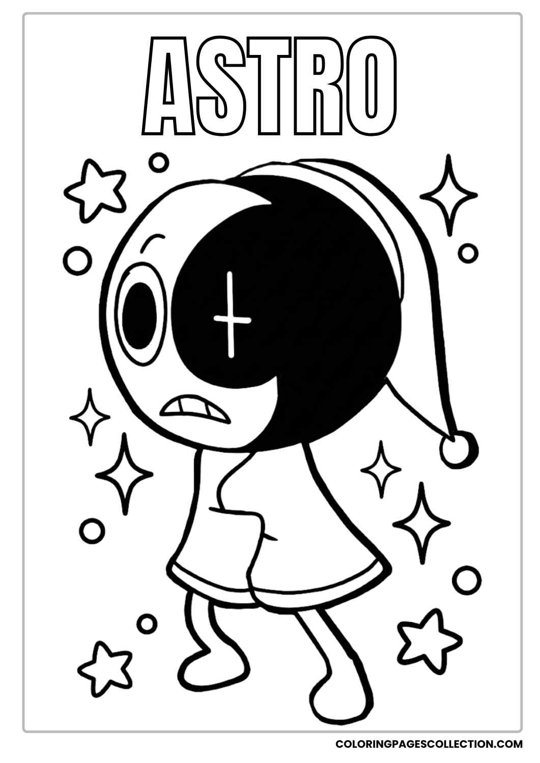 Astro! Dandy’s World Coloring Pages