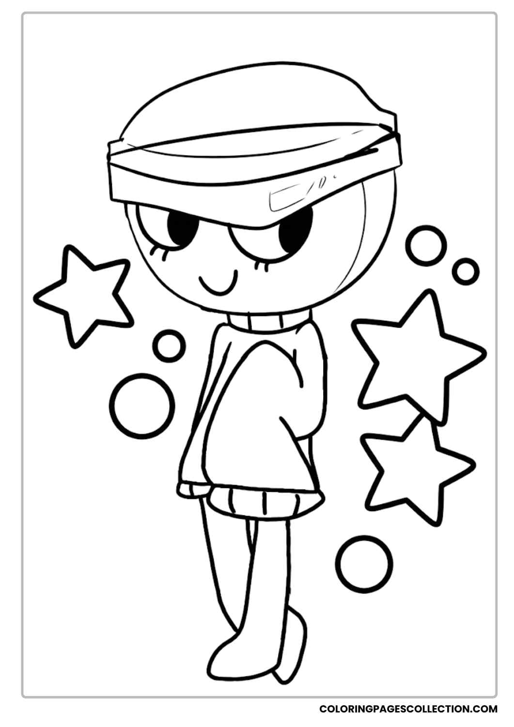 gigi 2 Dandy’s World Coloring Sheet