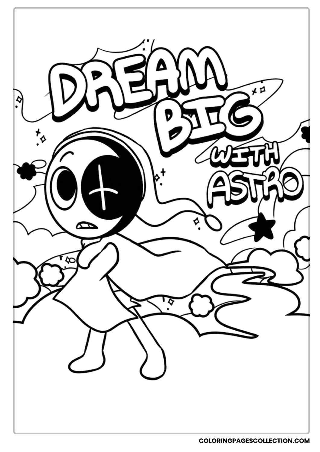 ASTRO 2 Dandy’s World Coloring Pages