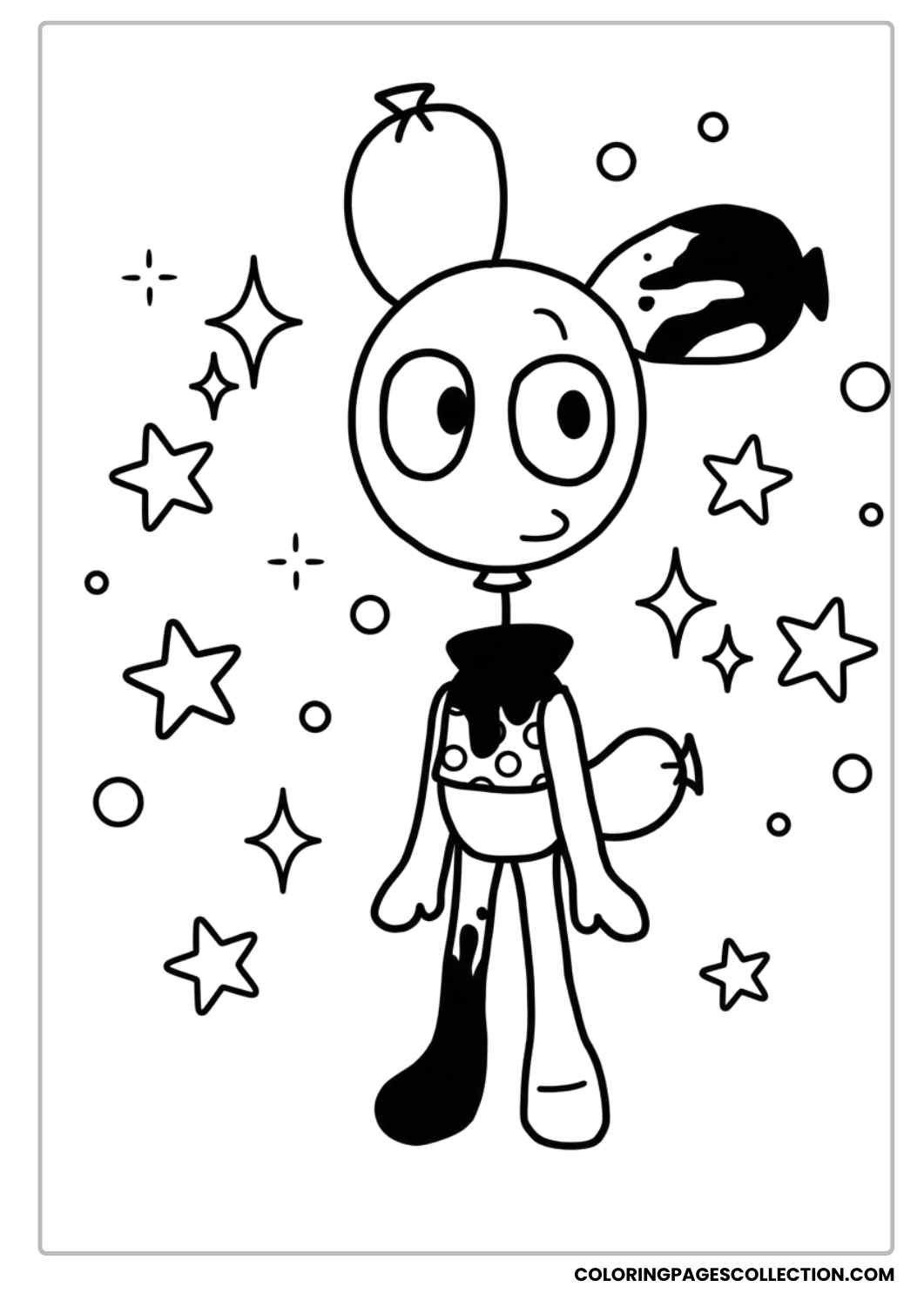 looey Dandy’s World Coloring Sheet