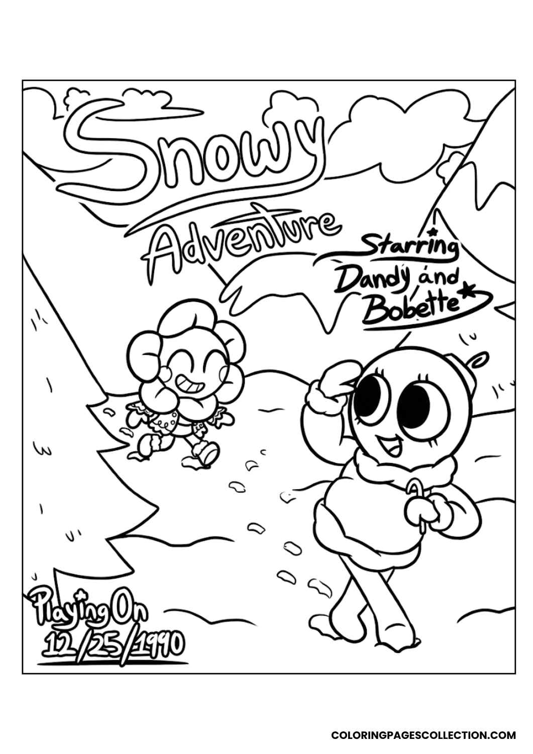 Vee & Shelly Dandy’s World Coloring Pages