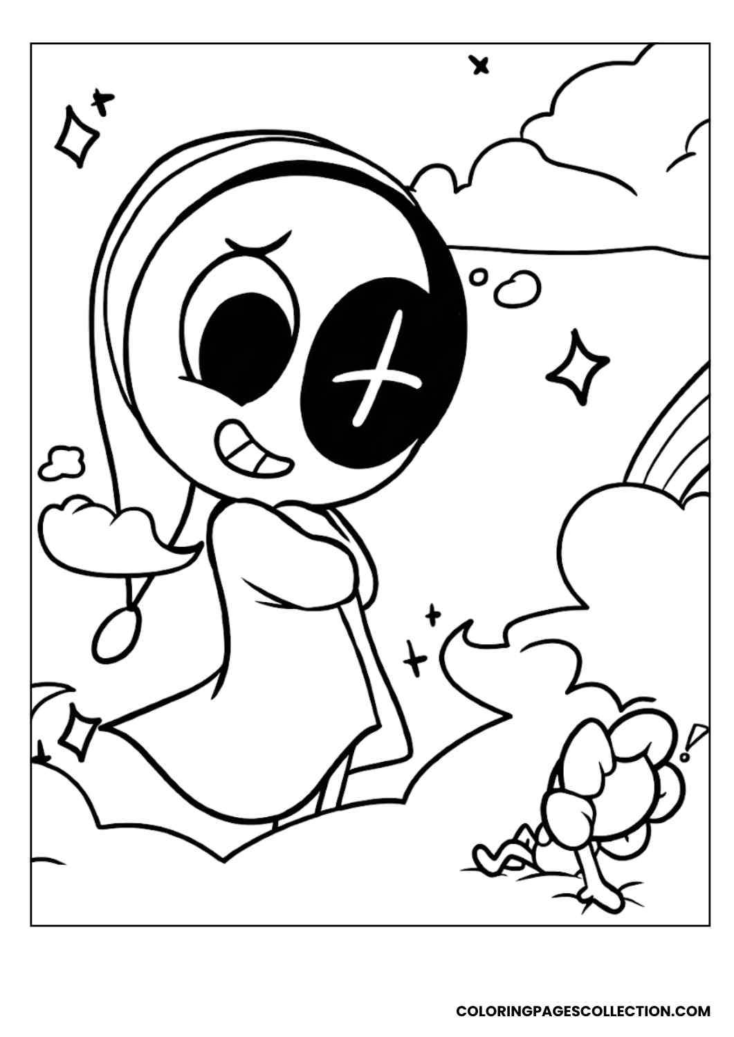 Astro 4 Dandy’s World Coloring Pages