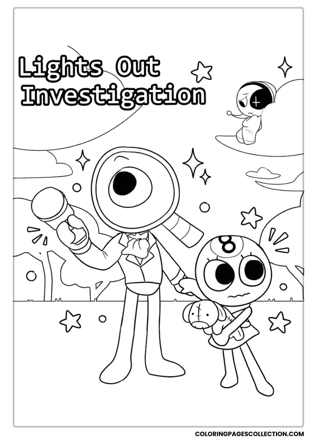 Argumentative Woes Starring Dandy and Astro Dandy’s World Coloring Sheet