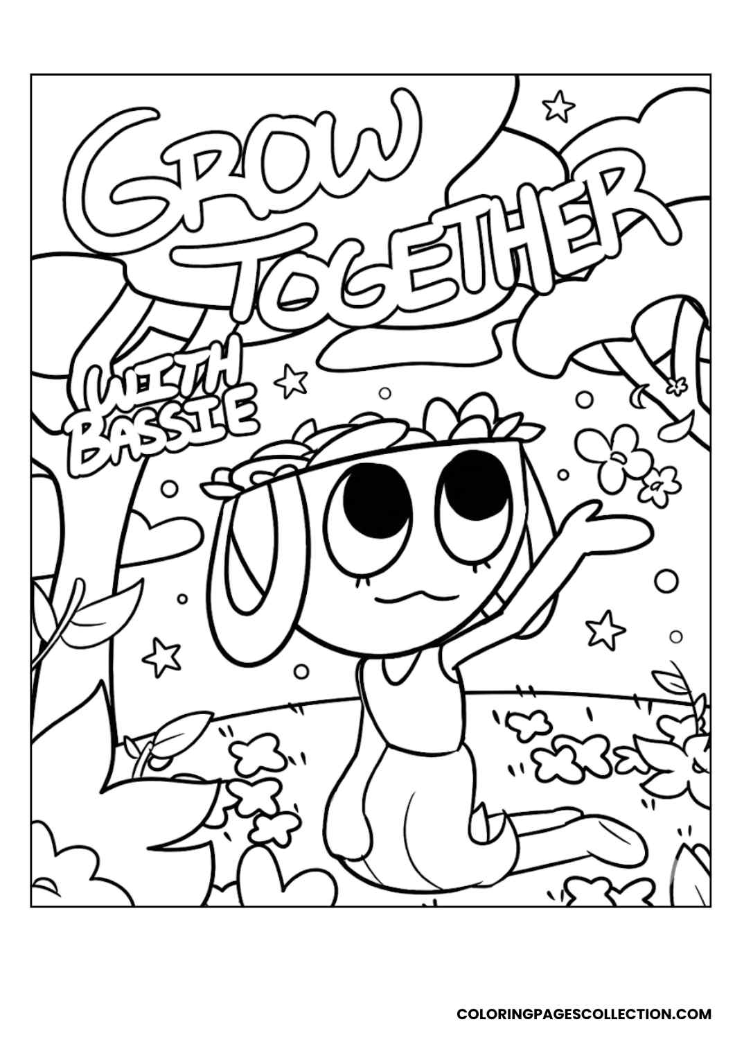 Dandy in Showtime Panic New Dandy’s World Coloring Sheet