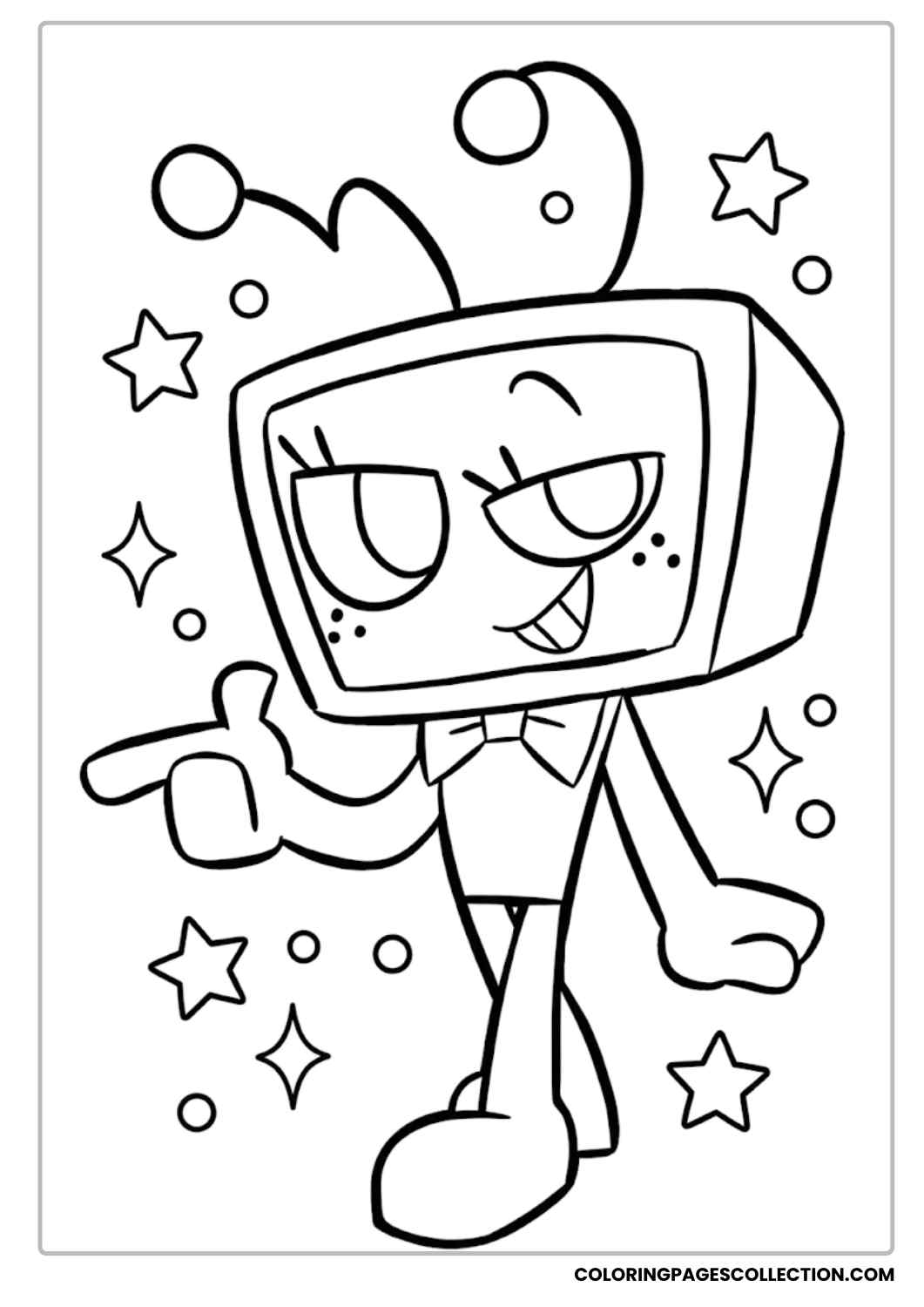 Vee 2 Dandy’s World Coloring Pages