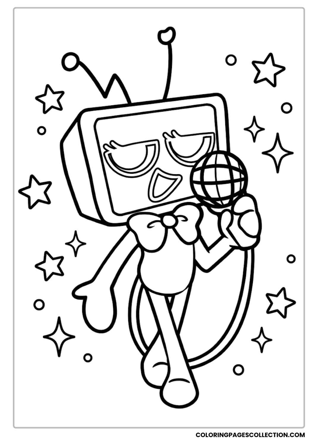 Vee 3 Dandy’s World Coloring Sheet