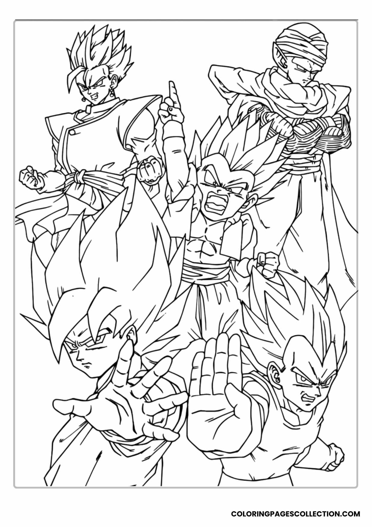 Ultimate Villains Showdown Coloring Page
