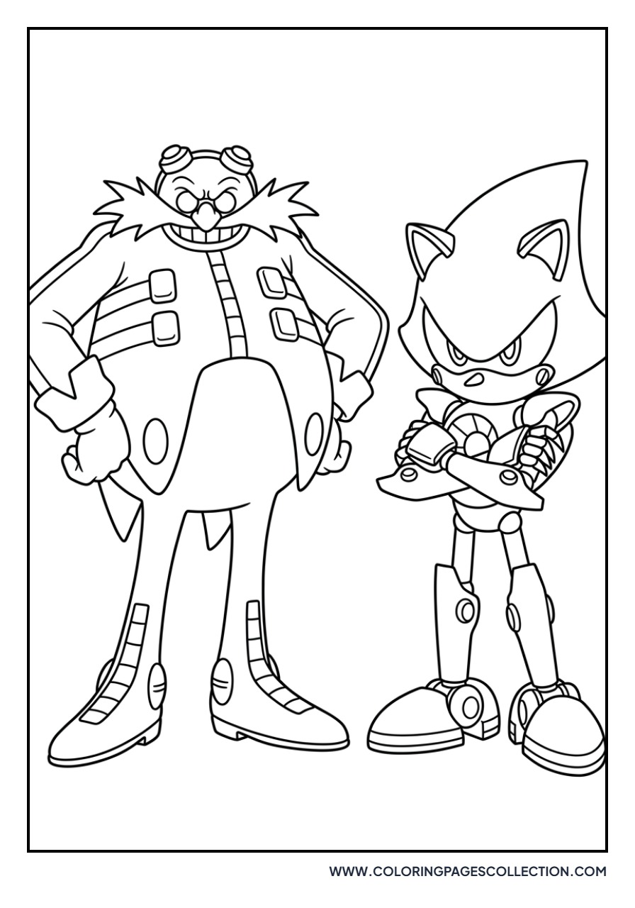 Eggman and Metal Sonic