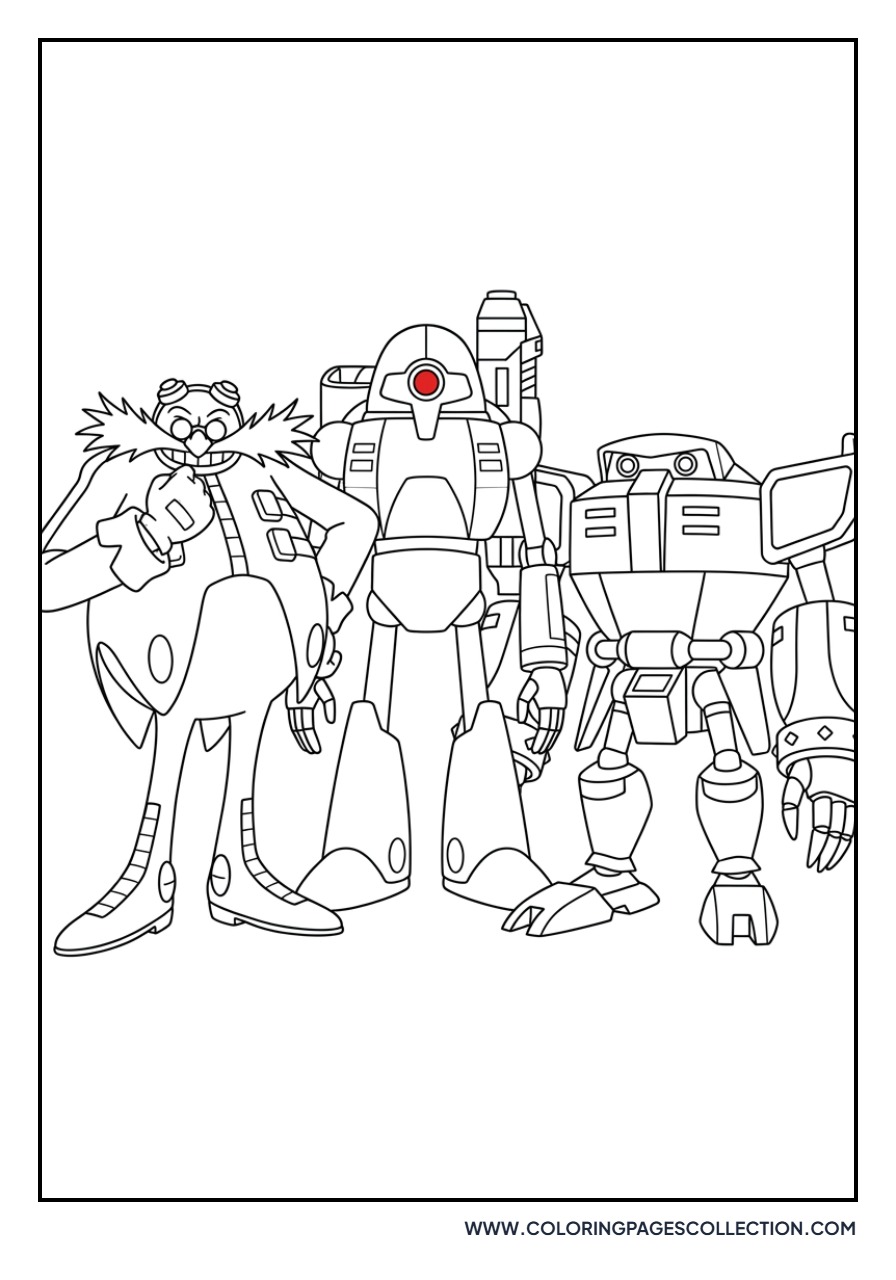 Eggman and the E-Series Robots