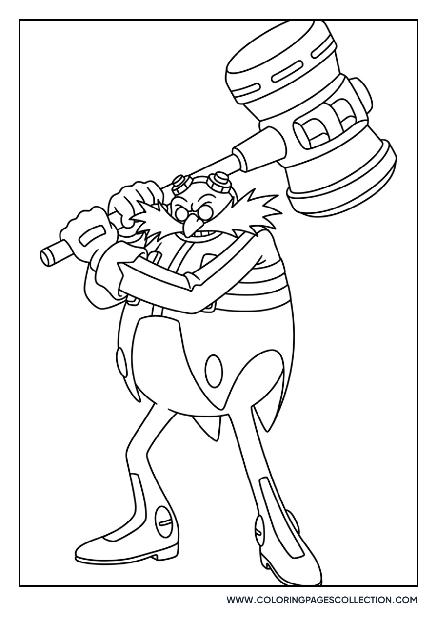 Eggman Holding a Hammer