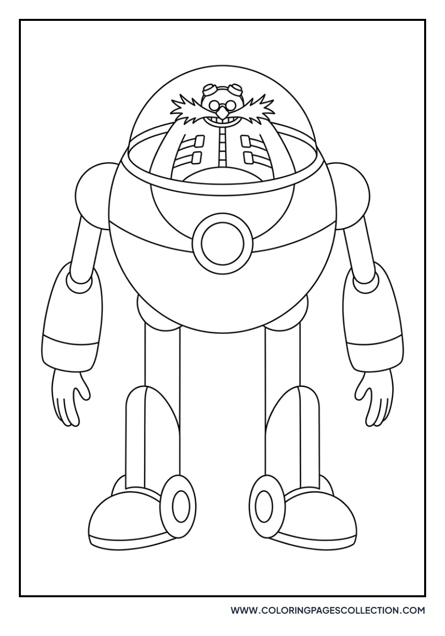 Eggman in a Giant Mech Suit