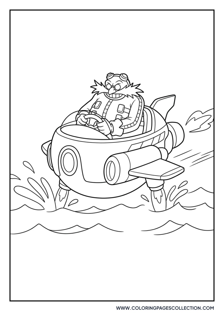 Eggman in a Hovercraft