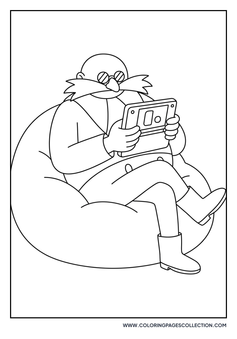 Eggman Playing Video Games