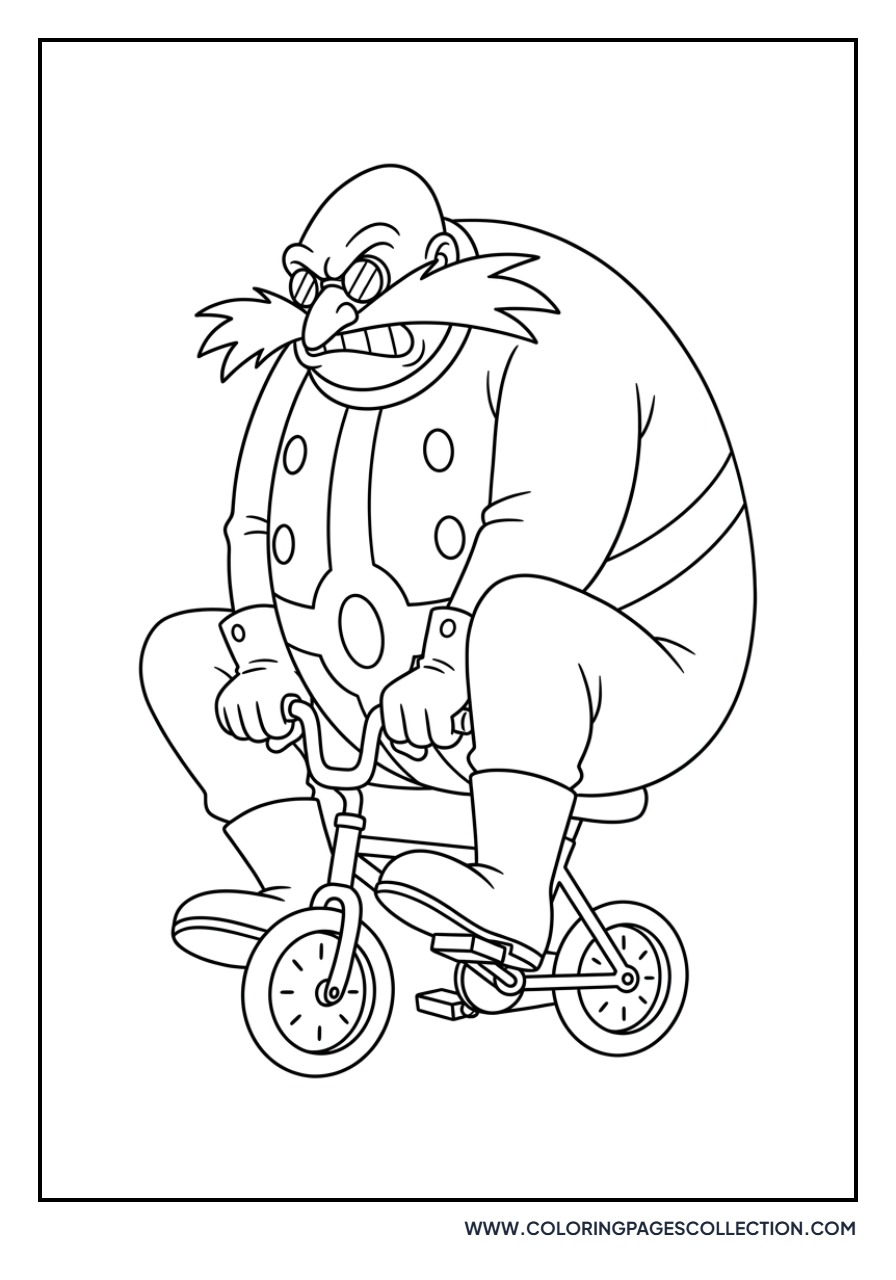 Eggman Riding a Bike