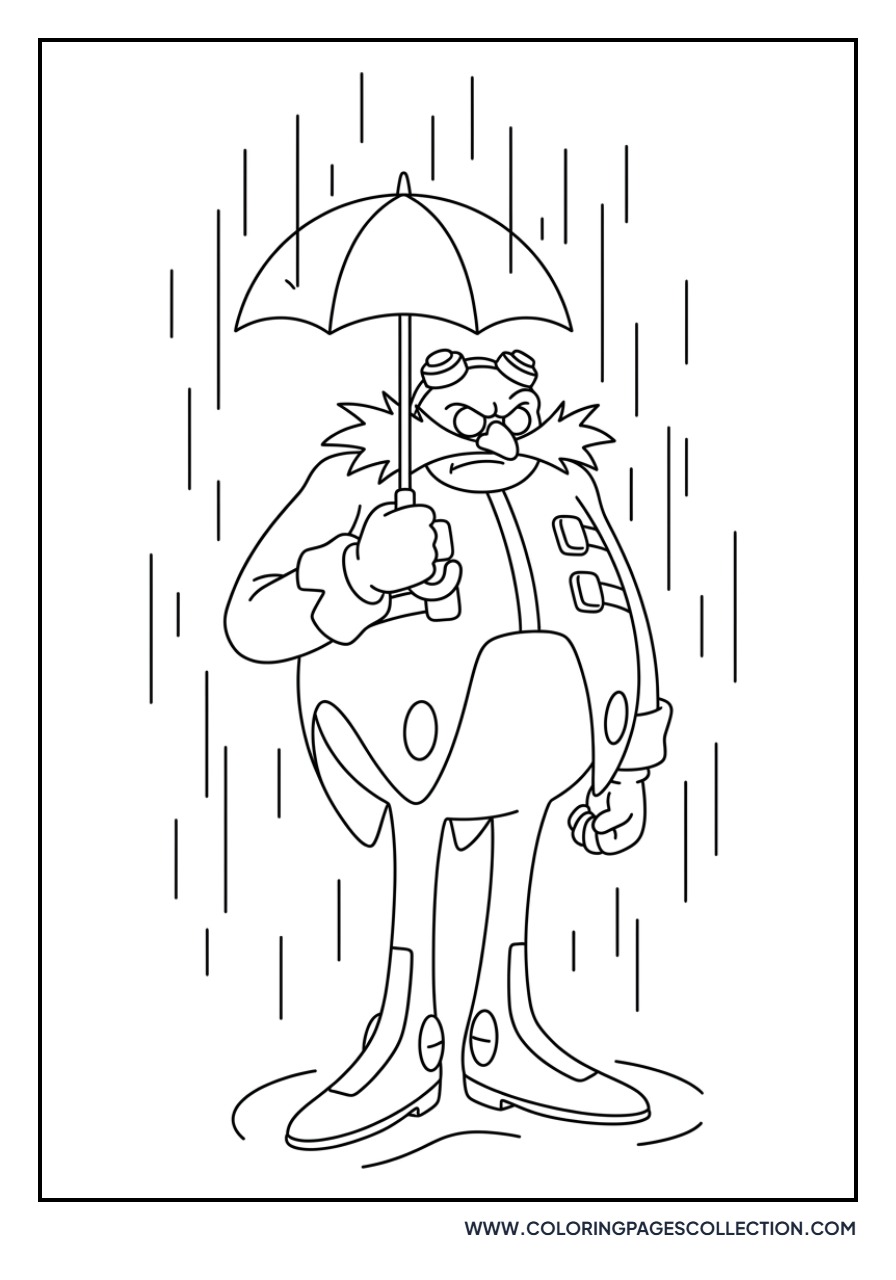 Eggman Under an Umbrella
