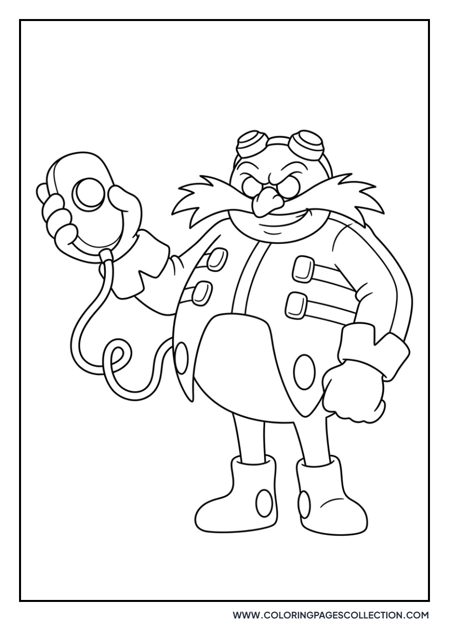 Eggman Using a Remote Control