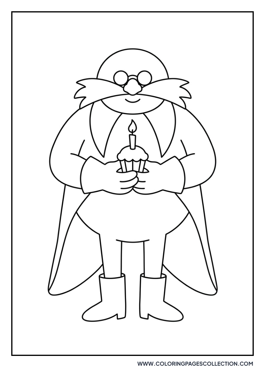 Eggman with a Cupcake