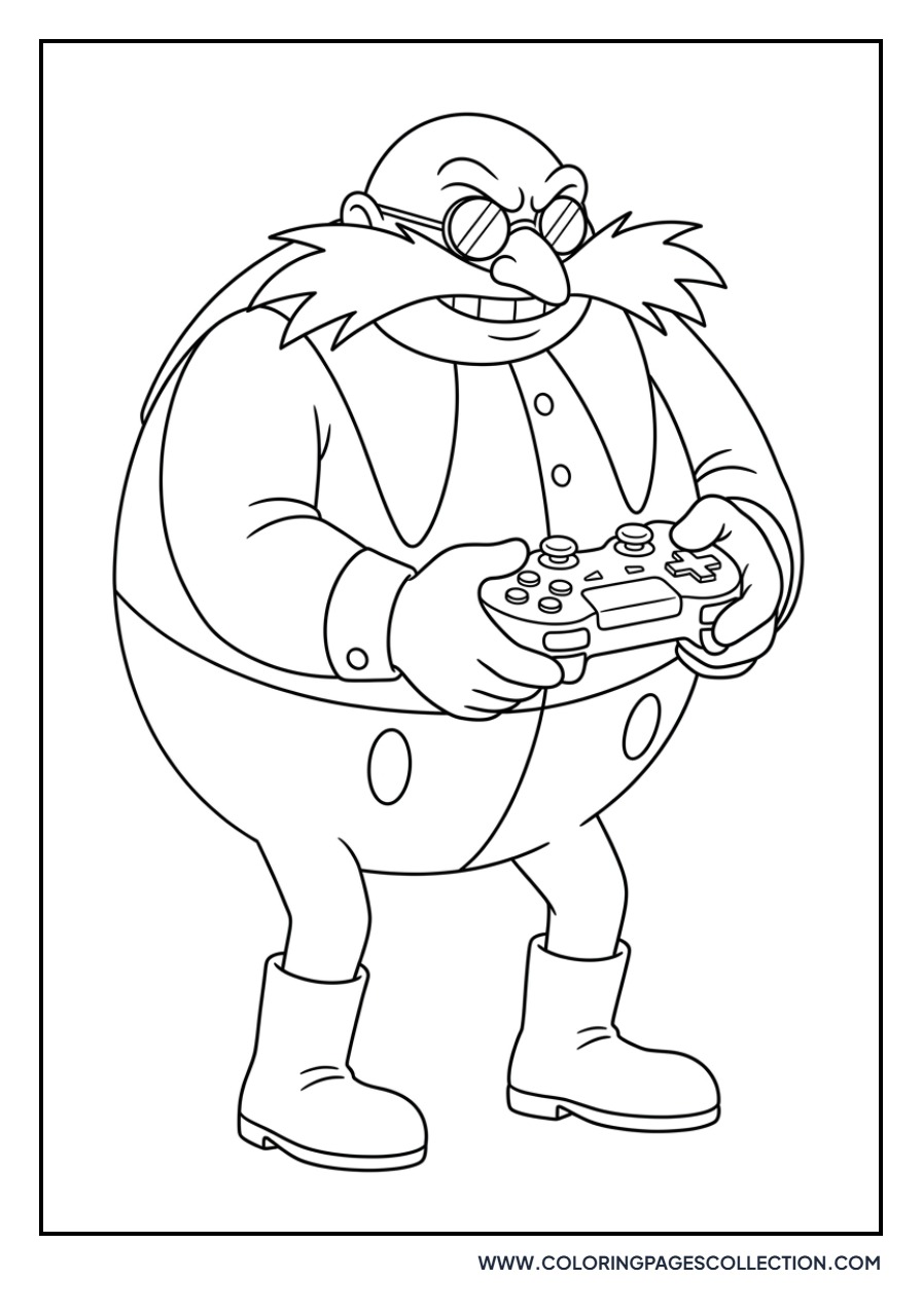 Eggman with a Game Controller