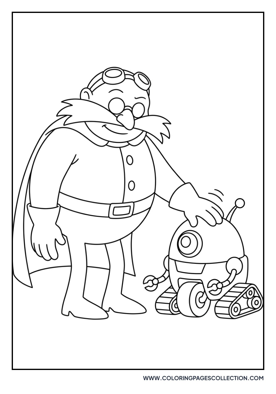 Eggman with a Motobug