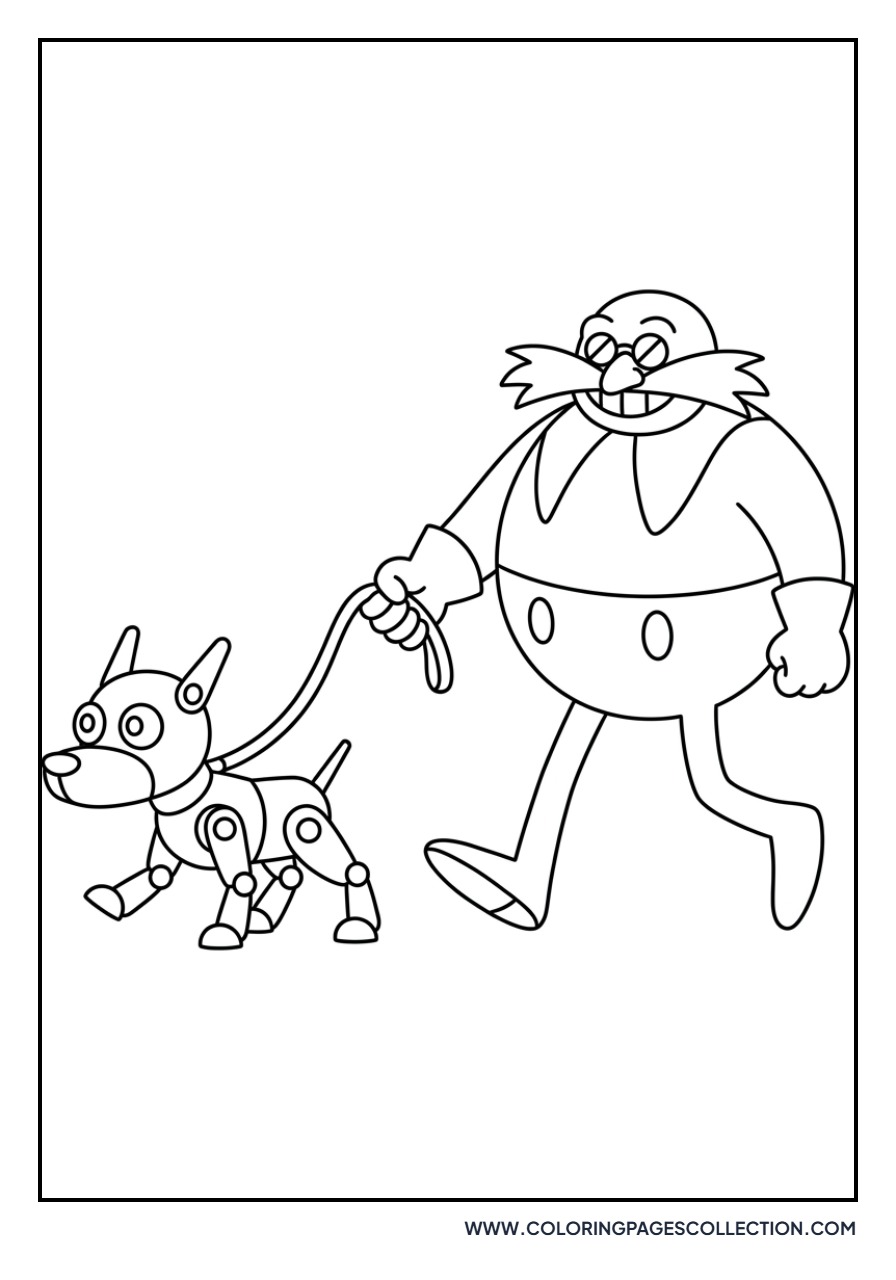 Eggman with a Robot Dog