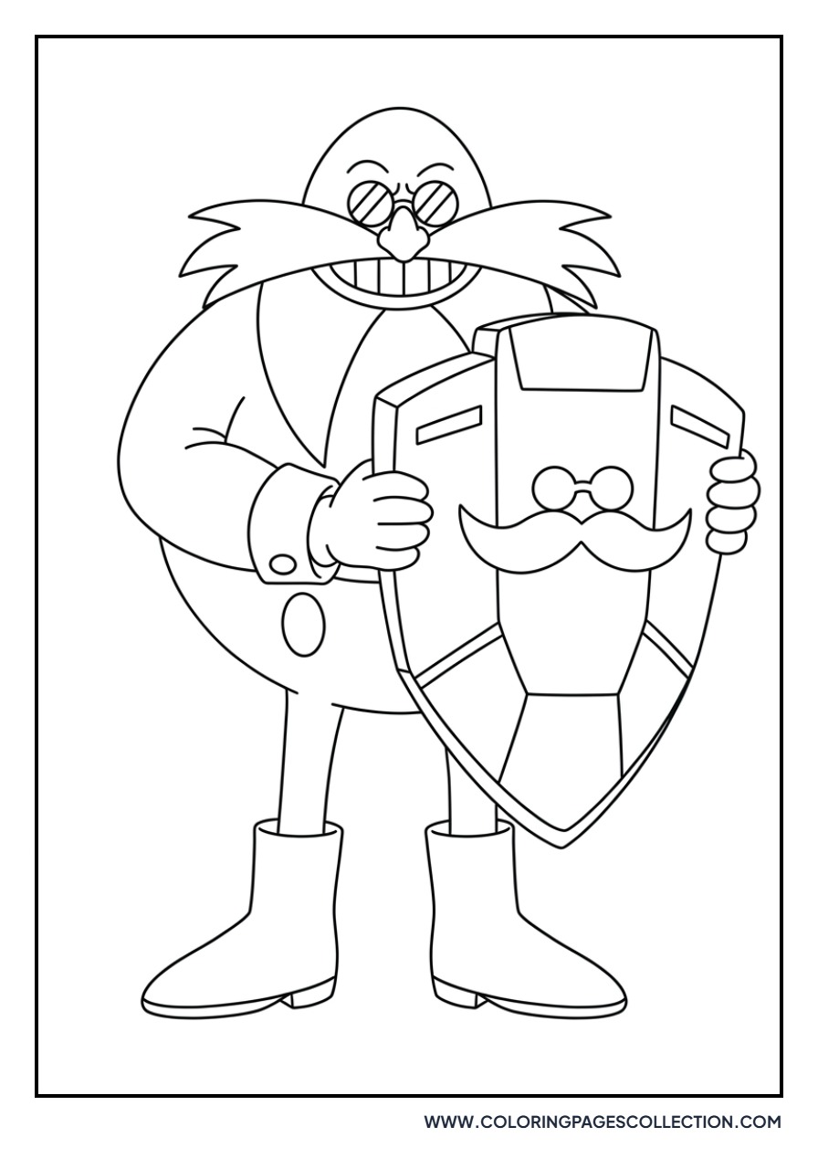 Eggman with a Shield