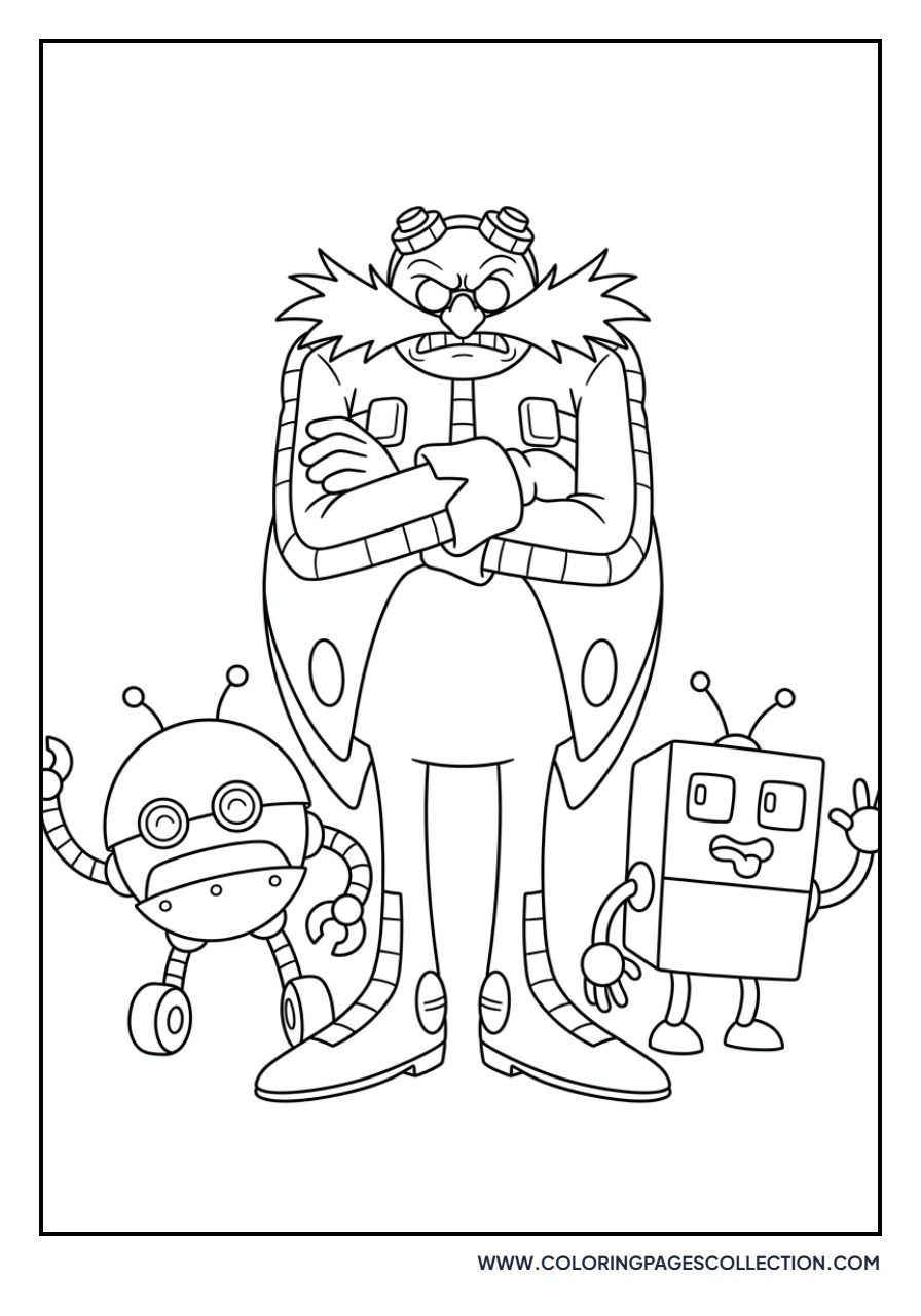 Eggman with Orbot and Cubot