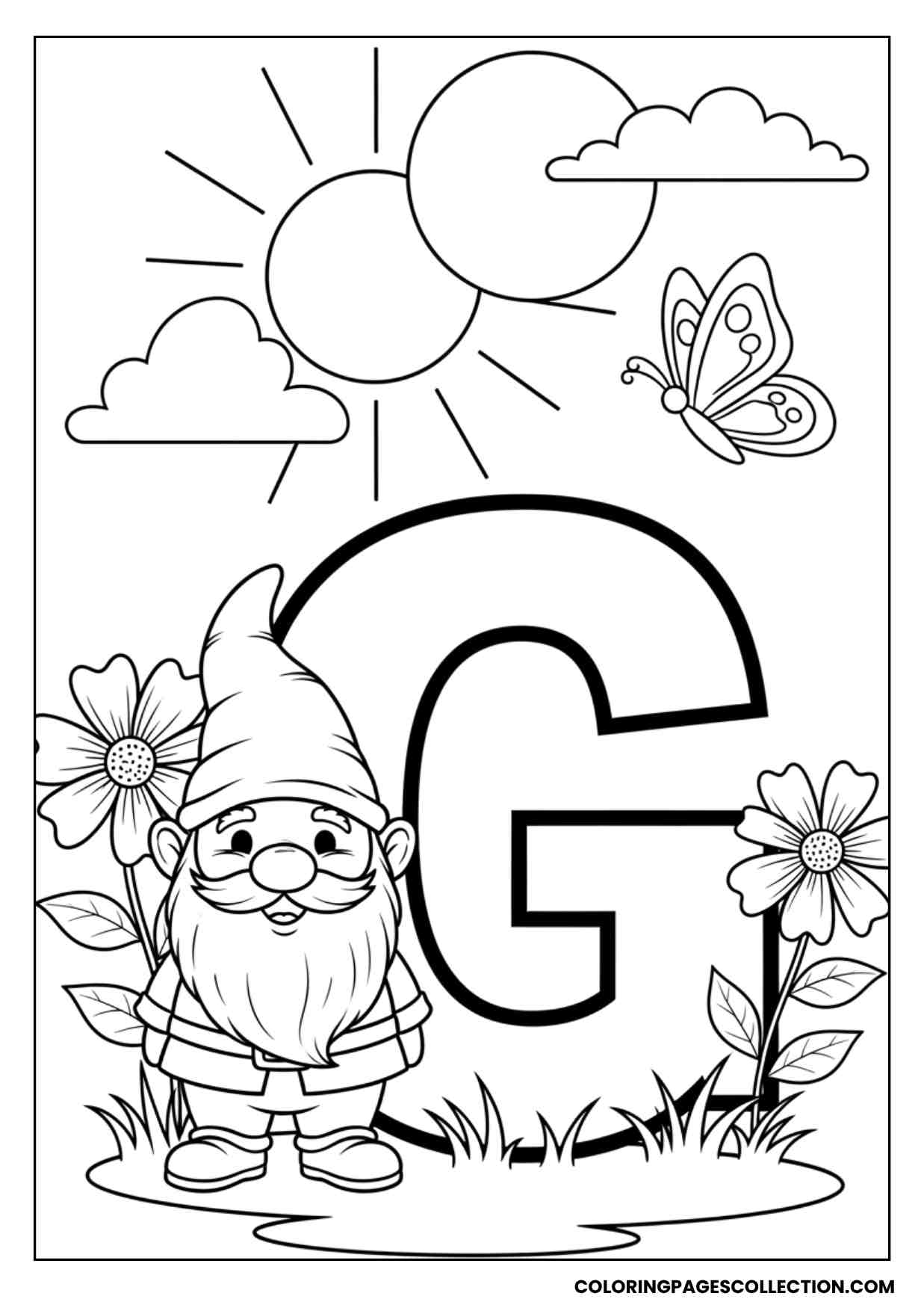 alphabet gnome letter g