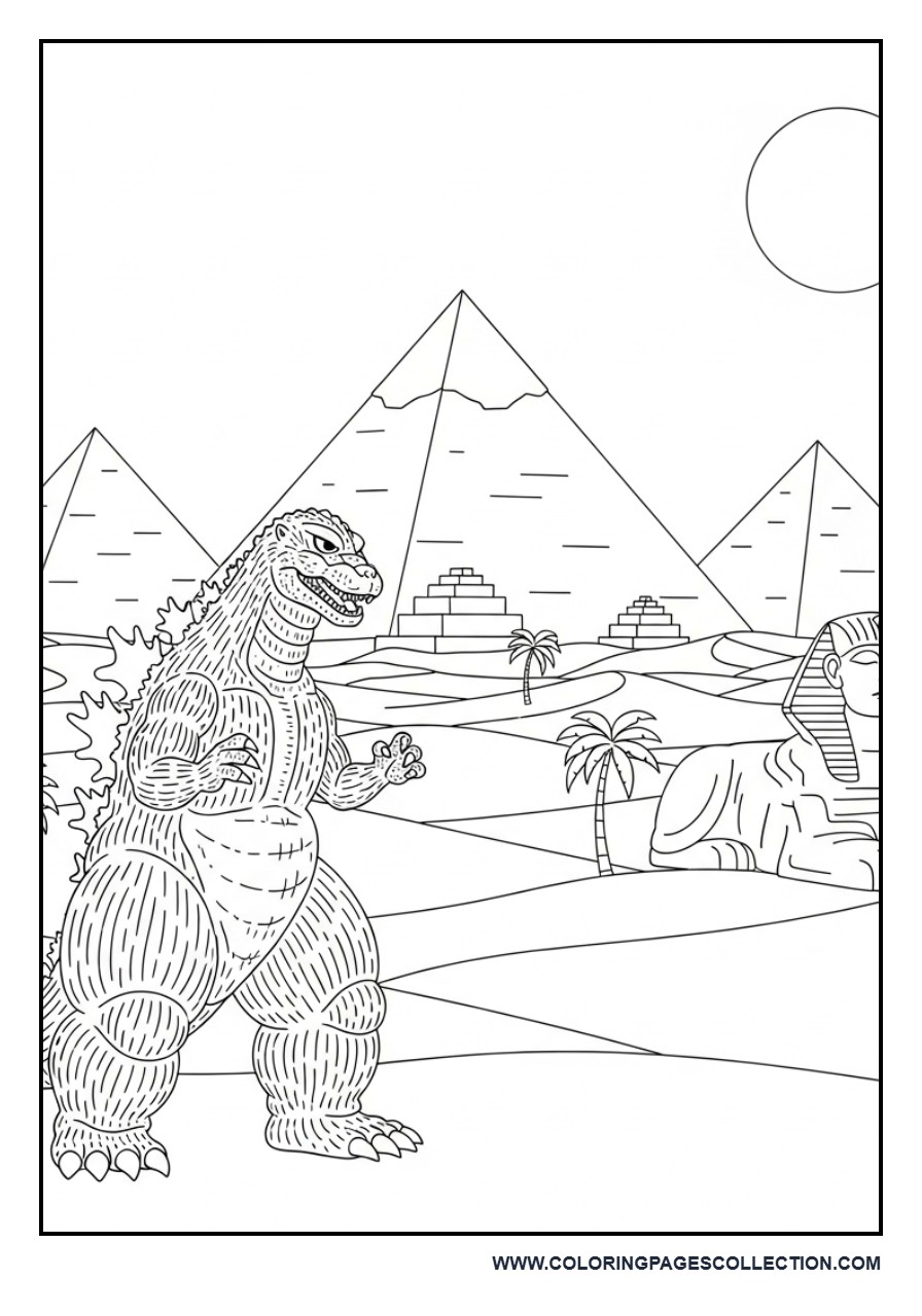 Ancient Egypt Godzilla